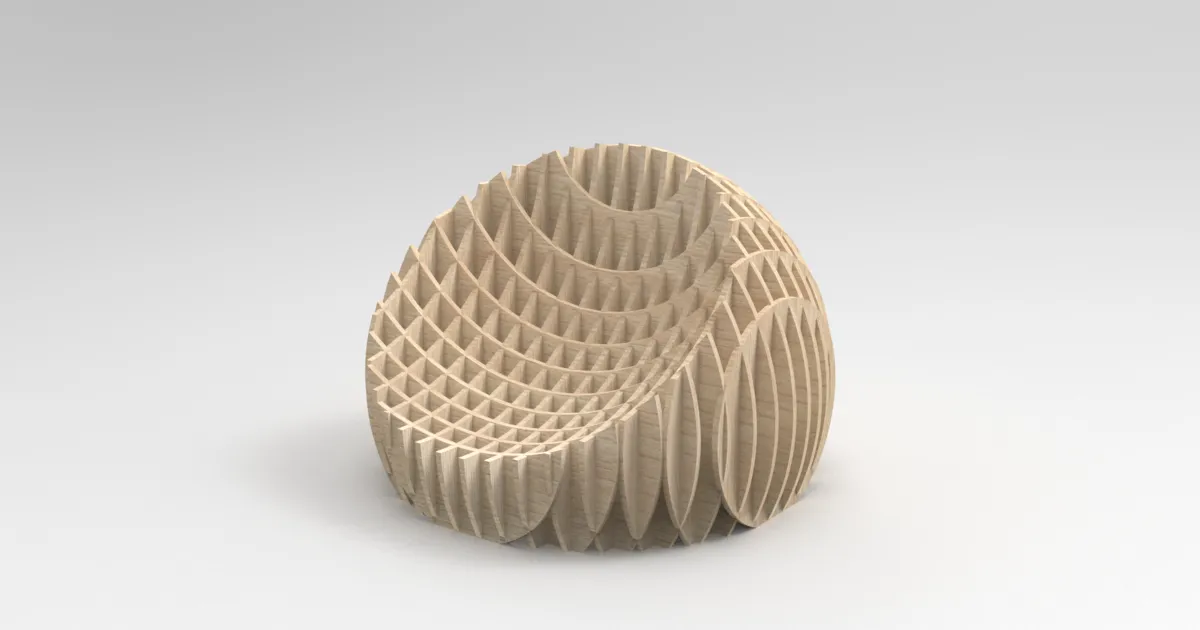 Cardboard Armchair - Customize and download the 3D model